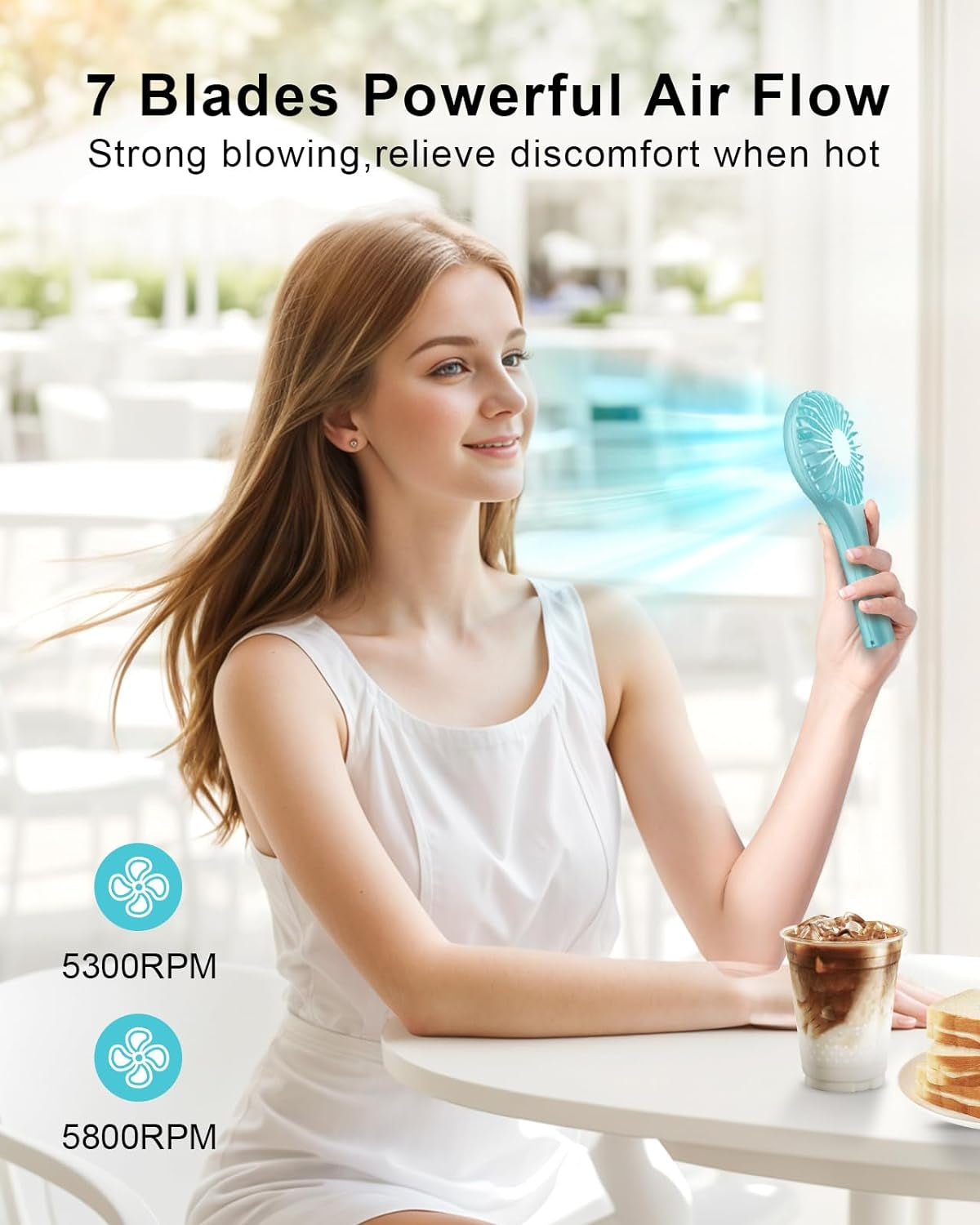 Mini Handheld Rechargeable  Fan 