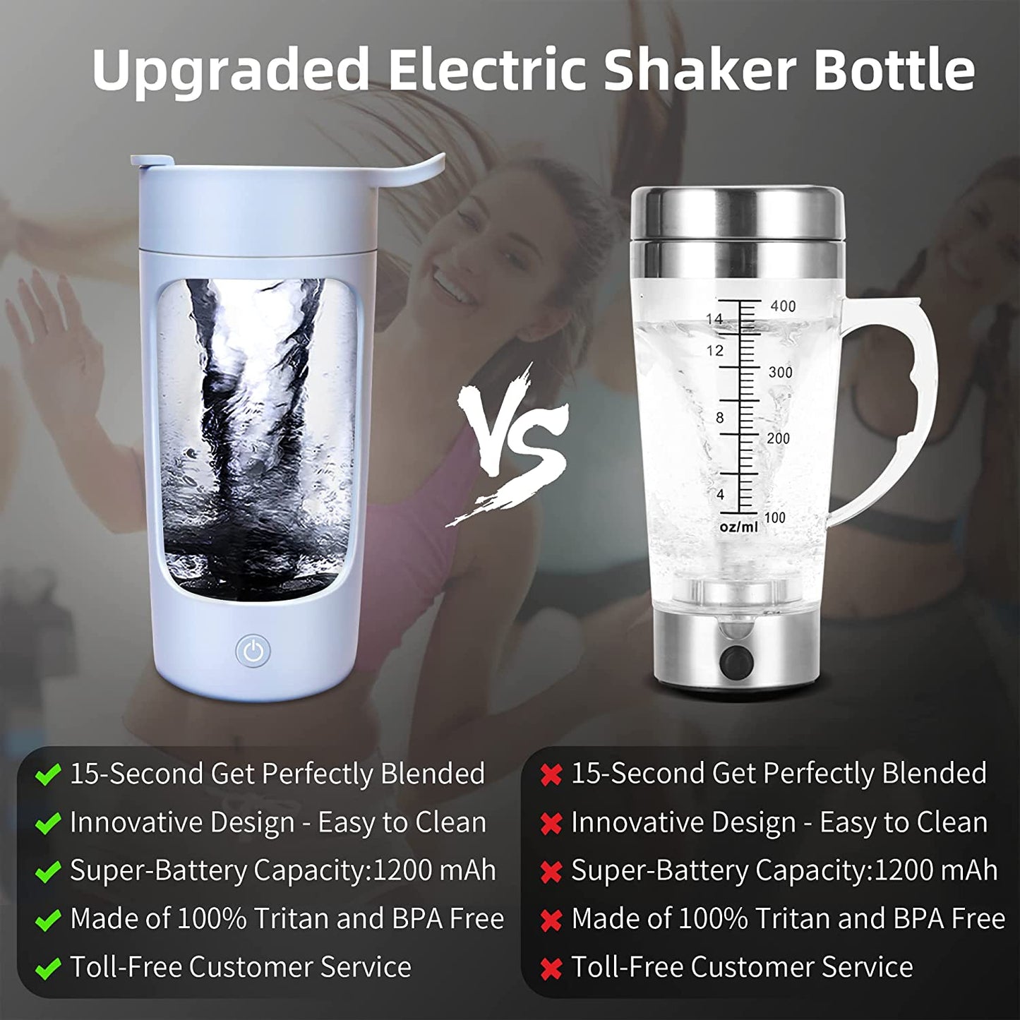 Electric Shaker Bottle